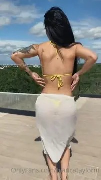Poster: Bianca Taylor Thong Bikini Outdoors Onlyfans Video Leaked Poster: Bianca Taylor Thong Bikini Outdoors Onlyfans Video Leaked