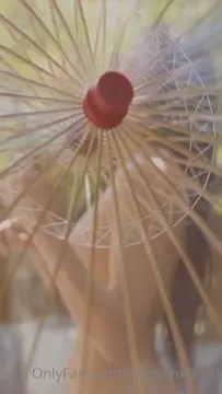 Poster: Moon Maison Nude Under The Umbrella Video Leaked
